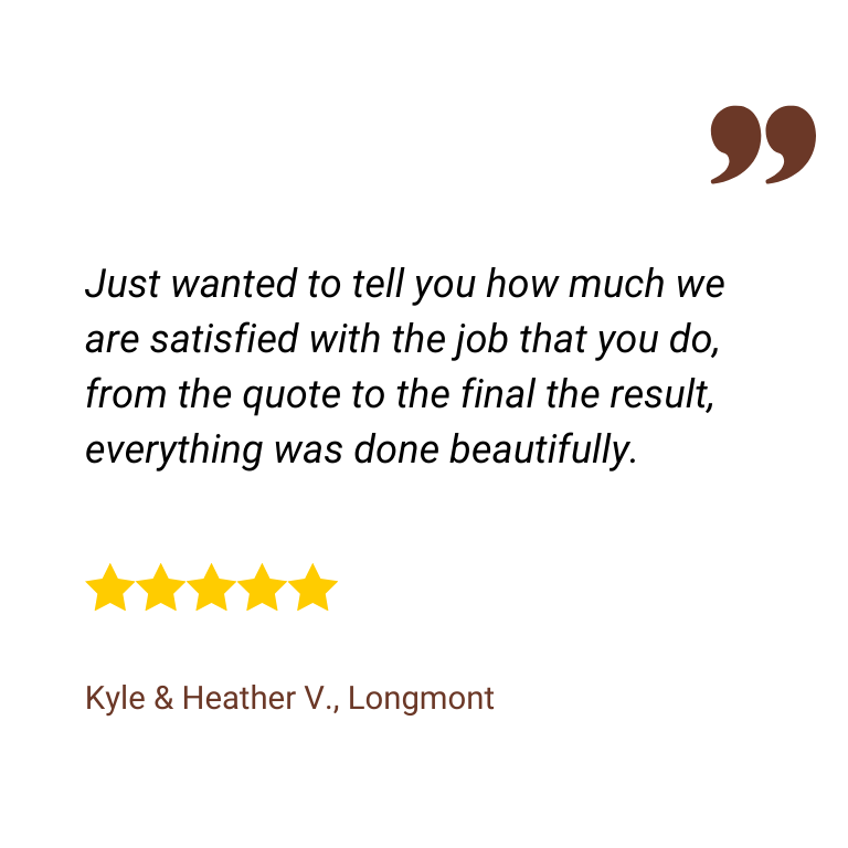 Five-star customer review of Colorado Window & Siding, number 14