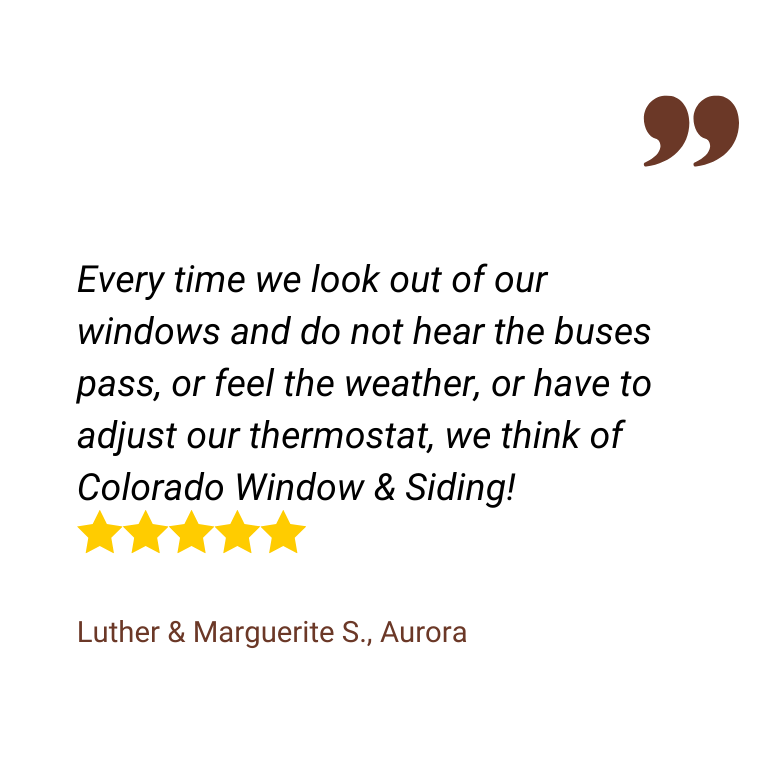 Five-star customer review of Colorado Window & Siding, number 1